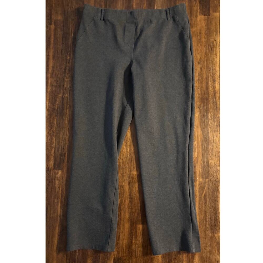Quince Women’s Large Petite Pants 32 x 27 Ponte Straight Leg Ultra Stretch